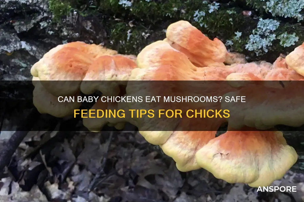 can baby chickens eat mushrooms