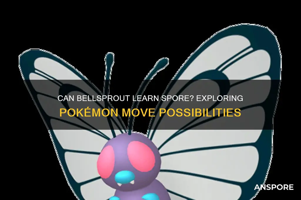 can bellsprout learn spore