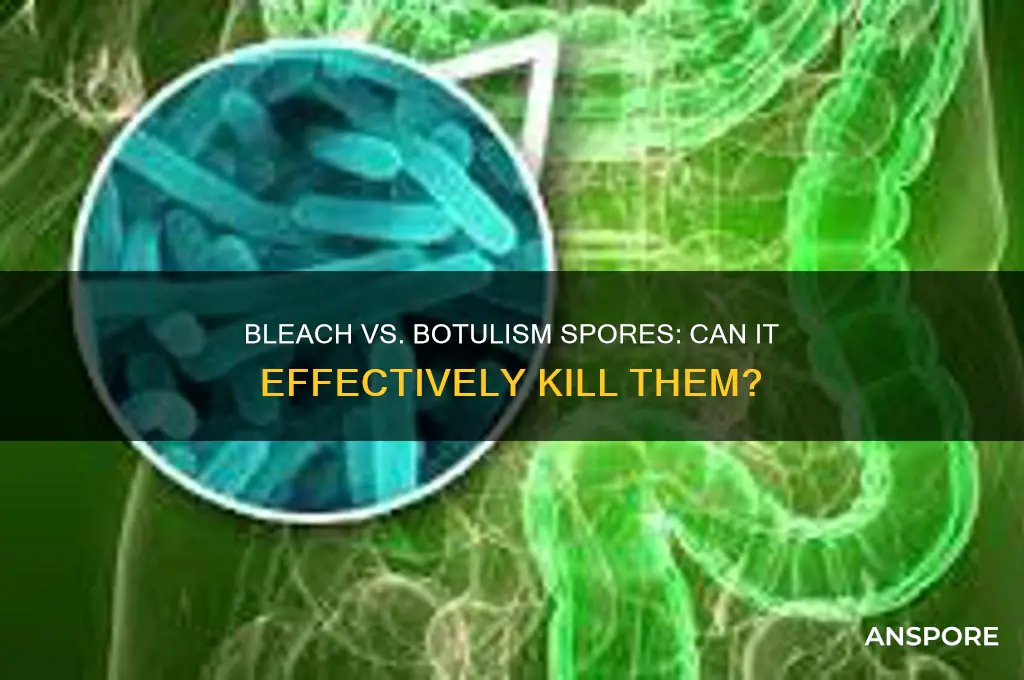 can bleach kill botulism spores
