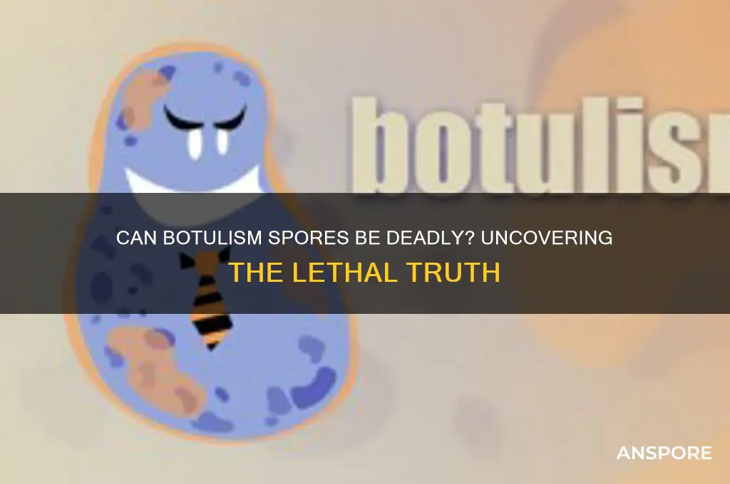 can botulism spores kill you