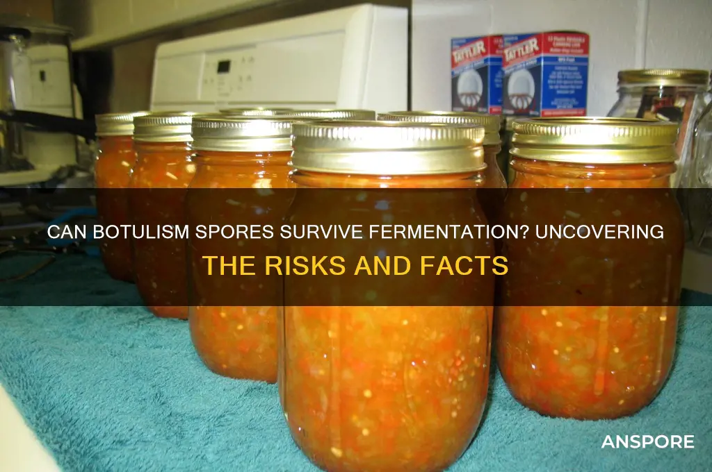 can botulism spores survive in fermentation
