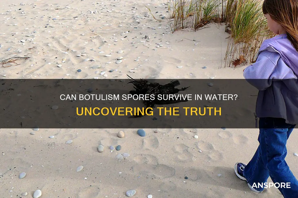 can botulism spores survive in water