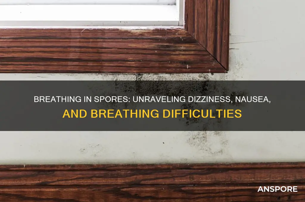 can breathing in spores cause dizziness nauseau and difficulty breathing