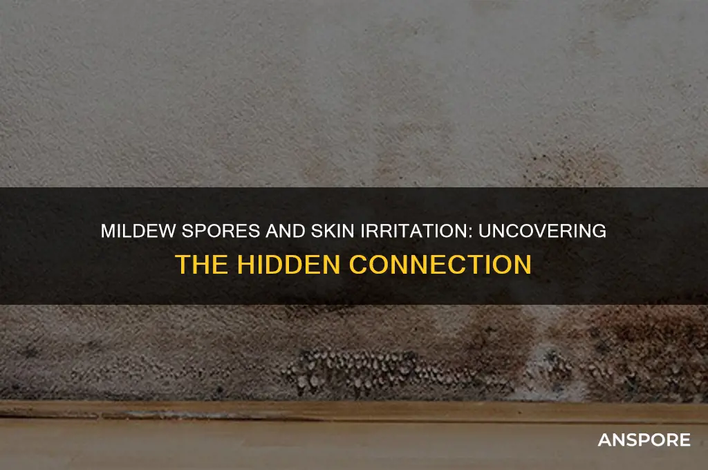 can breathing mildew spores irritate your skin