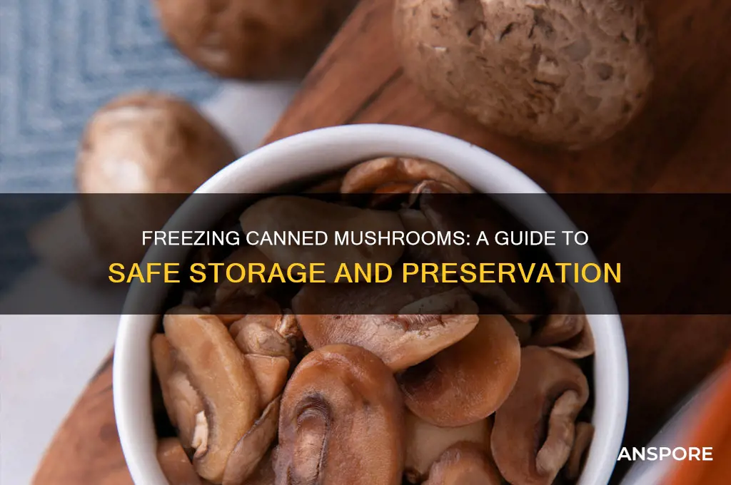 can canned mushrooms be frozen