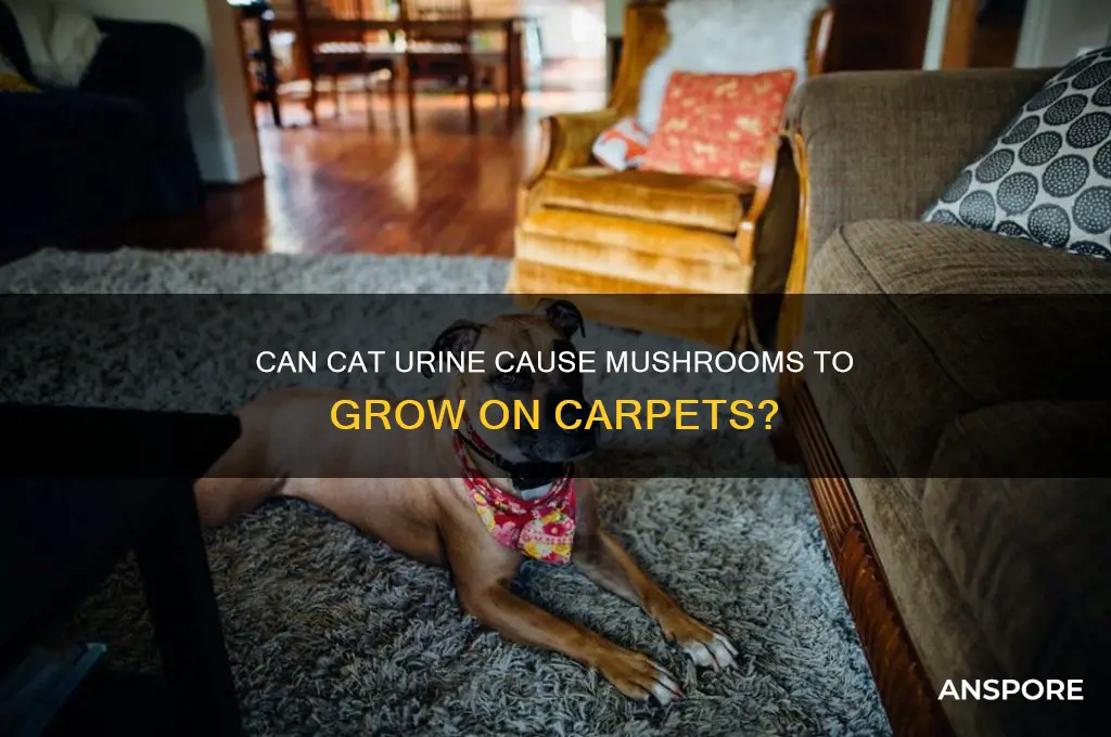 can cat urine grow mushrooms on carpets