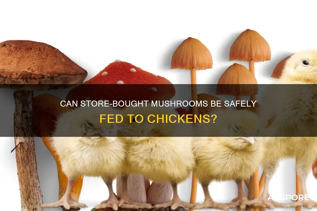 can chickens eat mushrooms from the store