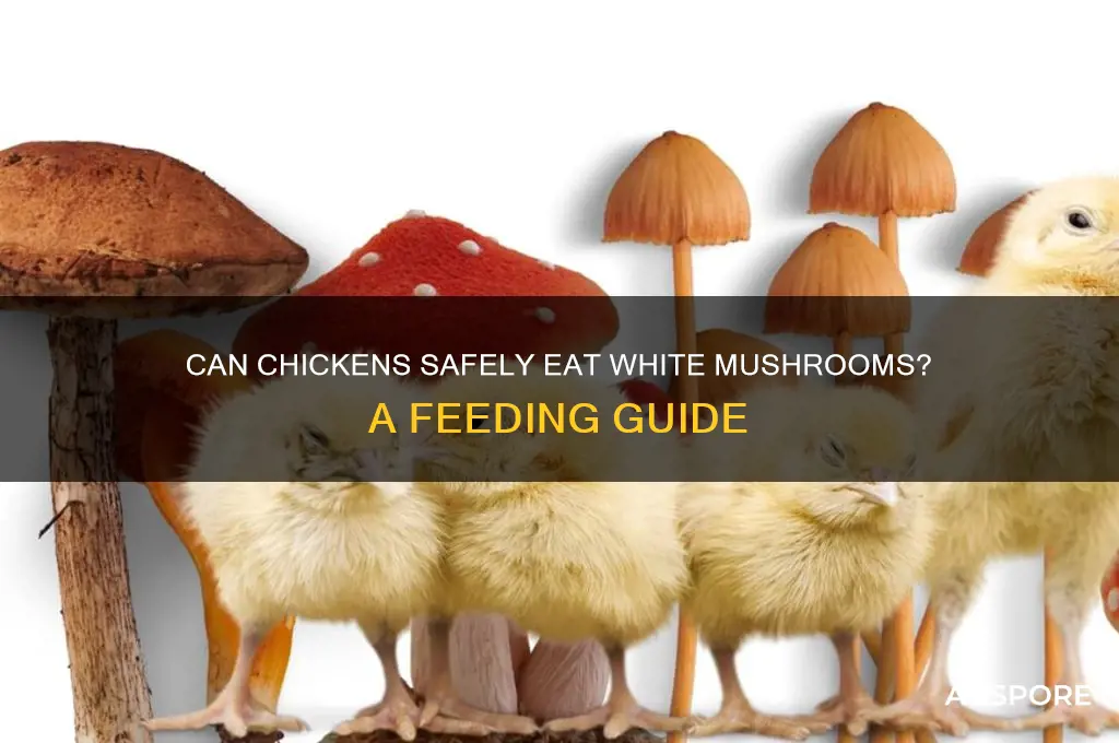 can chickens have white mushrooms