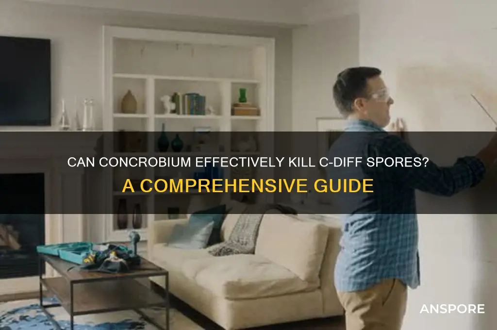 can concrobium be used against c-diff spores