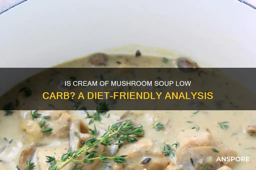 can cream if mushroom soup low carb