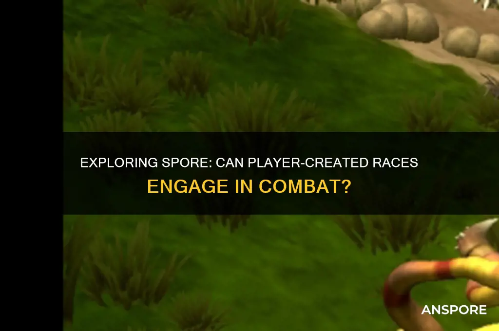 can created races fight on spore