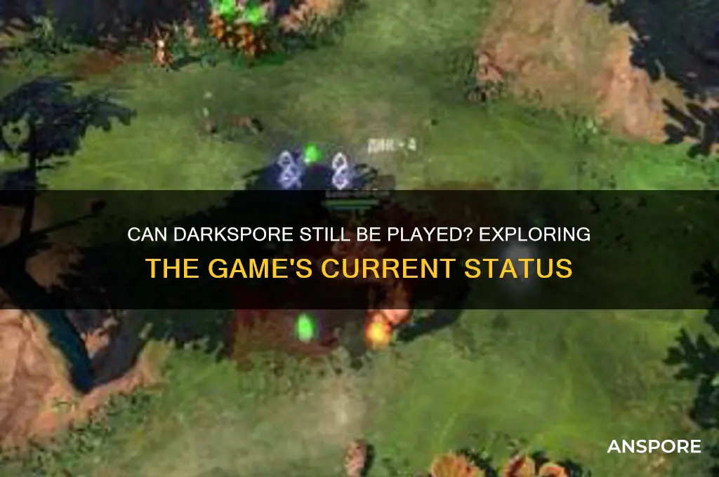 can dark spore still be played