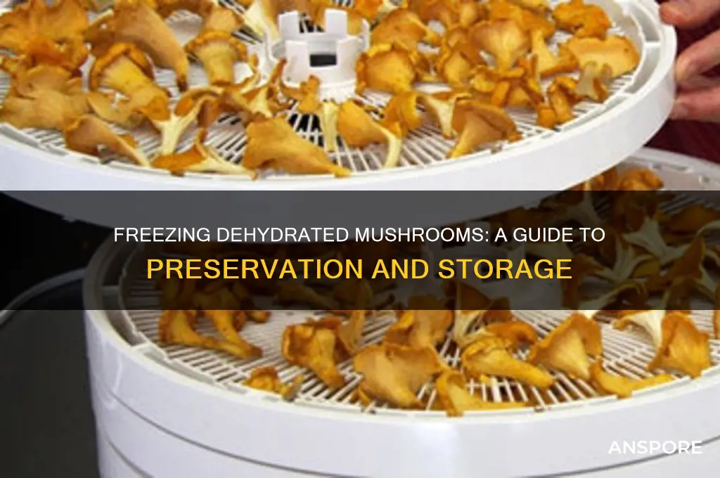 can dehydrated mushrooms be frozen
