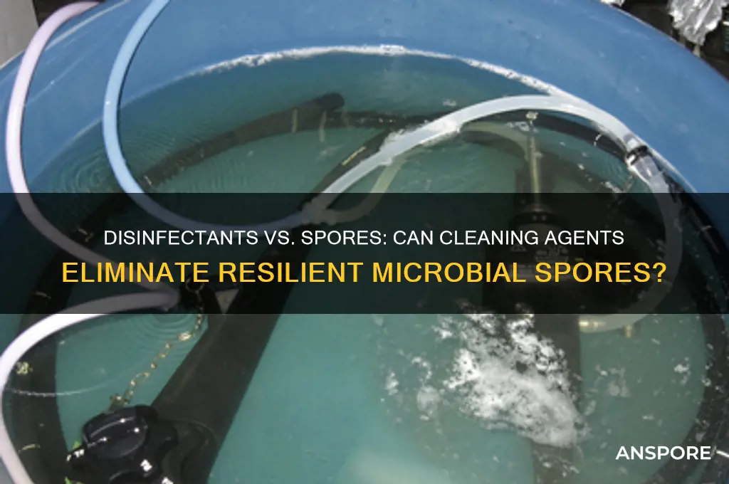 can disinfectants kill the spores