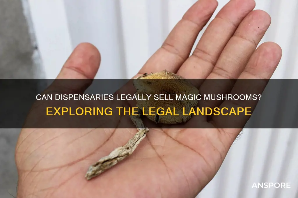 can dispensaries sell mushrooms