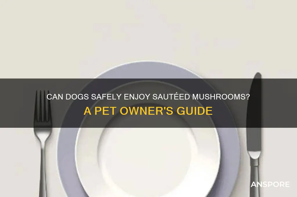 can dogs eat sauteed mushrooms