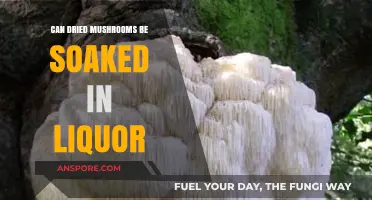 Soaking Dried Mushrooms in Liquor: A Flavorful Culinary Experiment