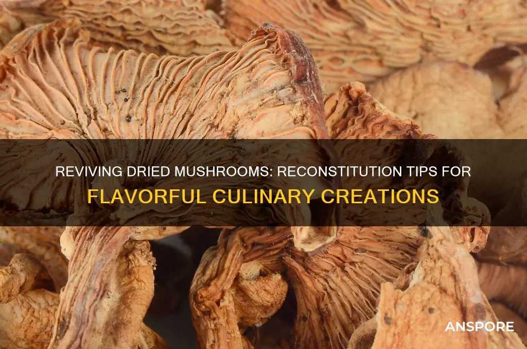 can dried out mushrooms be reconstituted