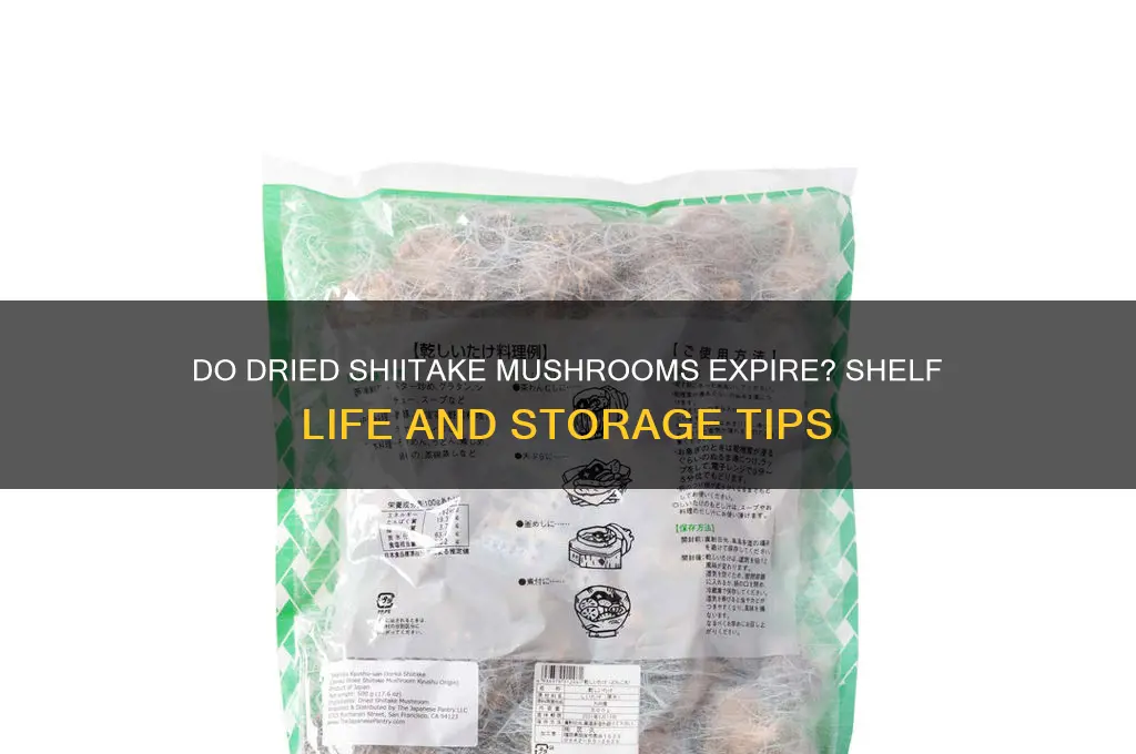 can dried shiitake mushrooms go bad