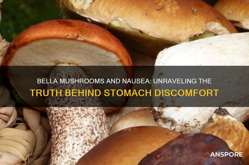 can eating bella mushrooms make you nauseous