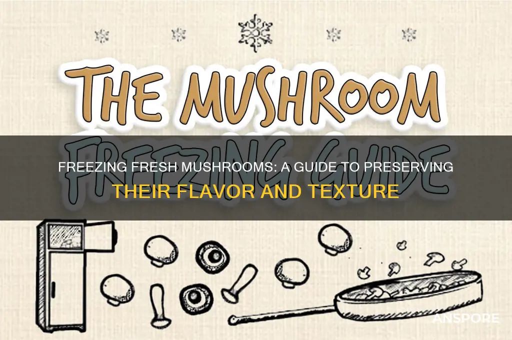 can fredh mushrooms be frozen