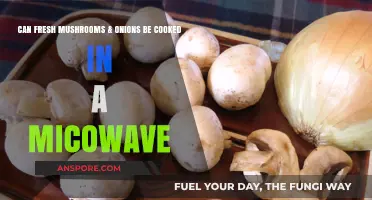 Microwave Cooking: Fresh Mushrooms & Onions Quick and Easy Method