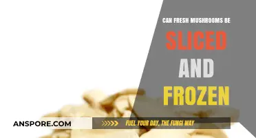 Slicing and Freezing Fresh Mushrooms: A Convenient Storage Guide