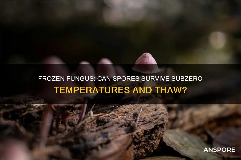 can fungus spores survive being frozen