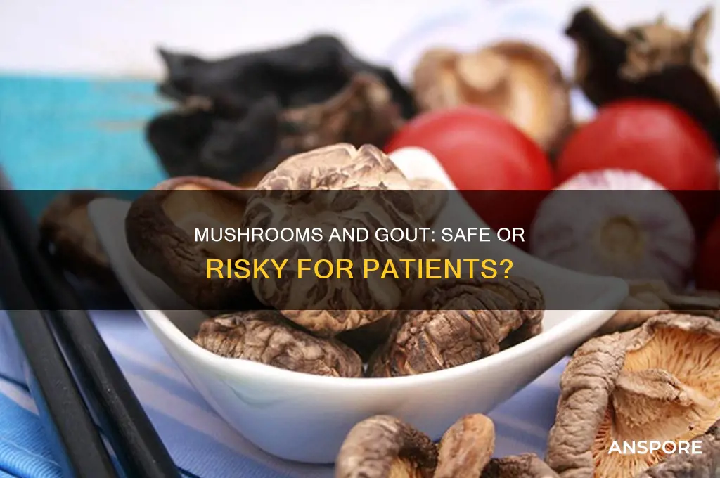 can gout patient eat mushroom