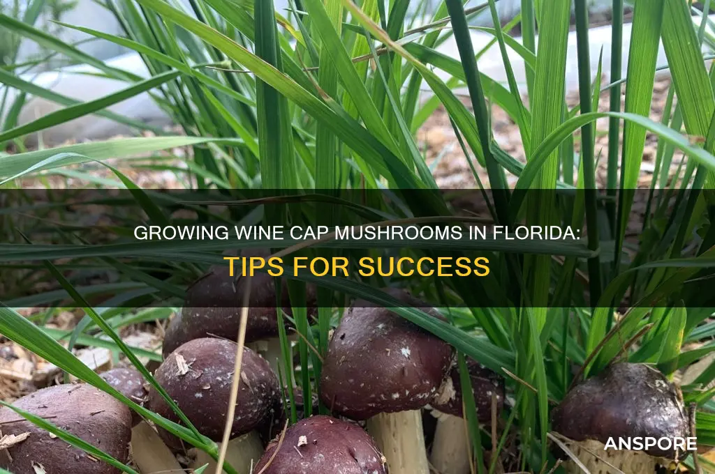 can grow wine cap mushrooms in florida