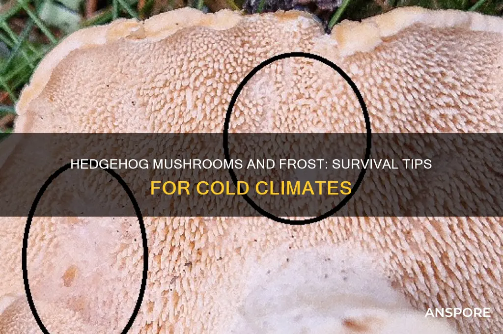 can hedgehog mushrooms withstand frost