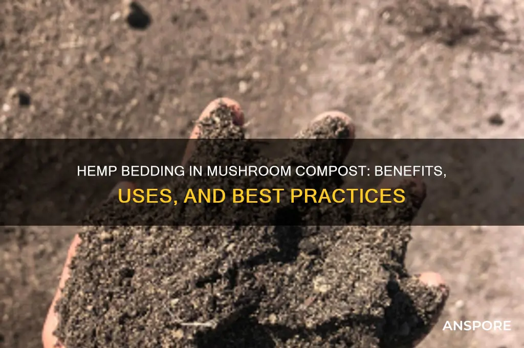 can hemp bedding be used in mushroom compost