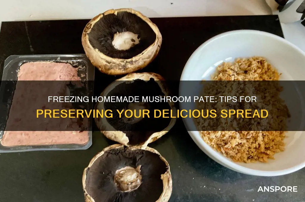 can homemade mushroom pate be frozen