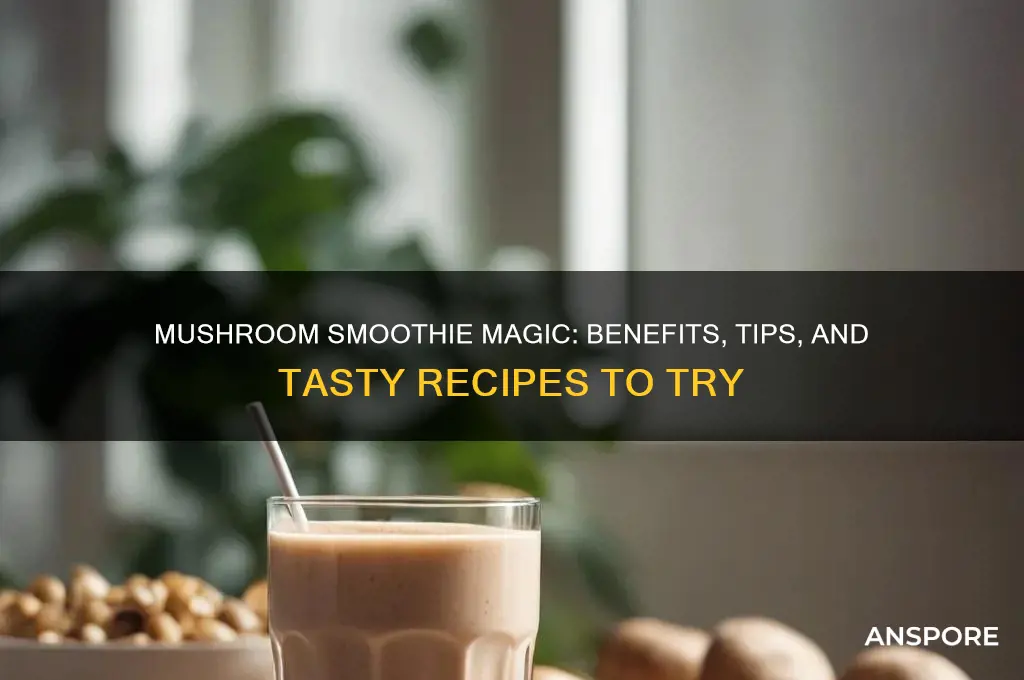 can i add mushroom to smoothie