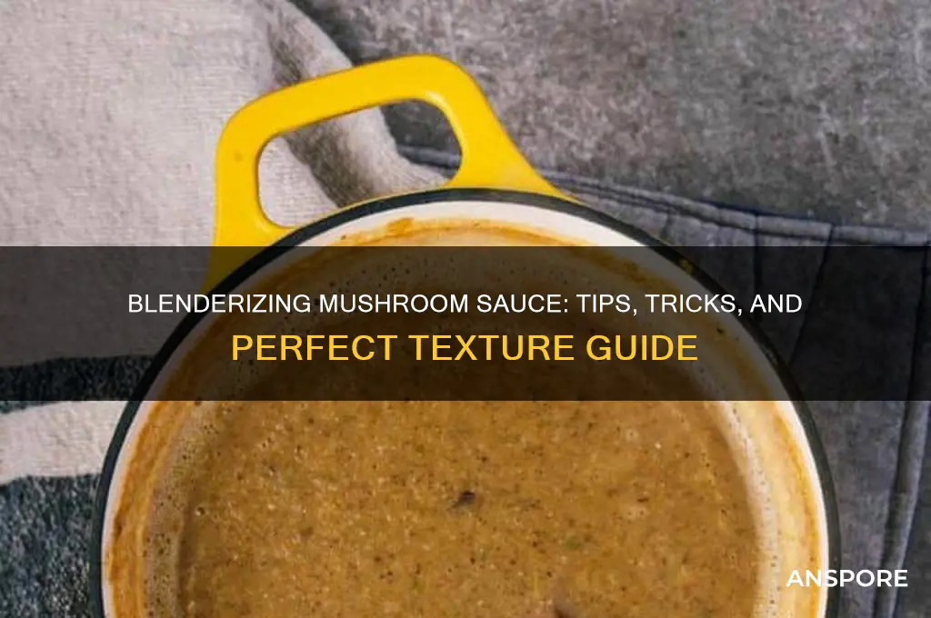 can i blenderize mushroom sauce