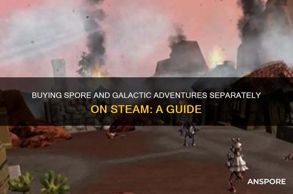can i buy spore from steam and galactic adventures separately