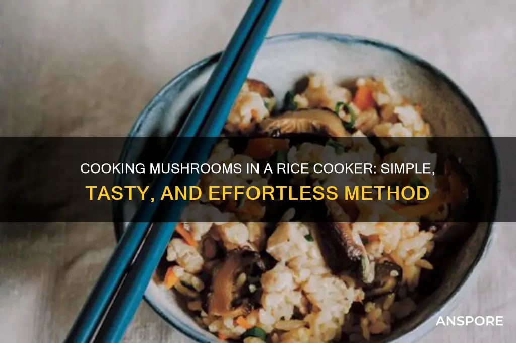 can i cook mushrooms with rice cooker