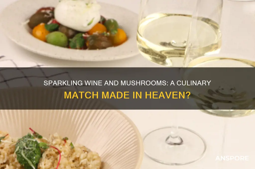can i cook mushrooms with sparkling wine