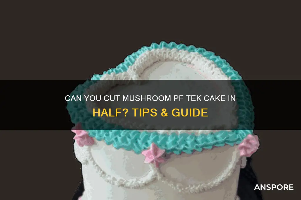 can i cut mushroom pf cake in half