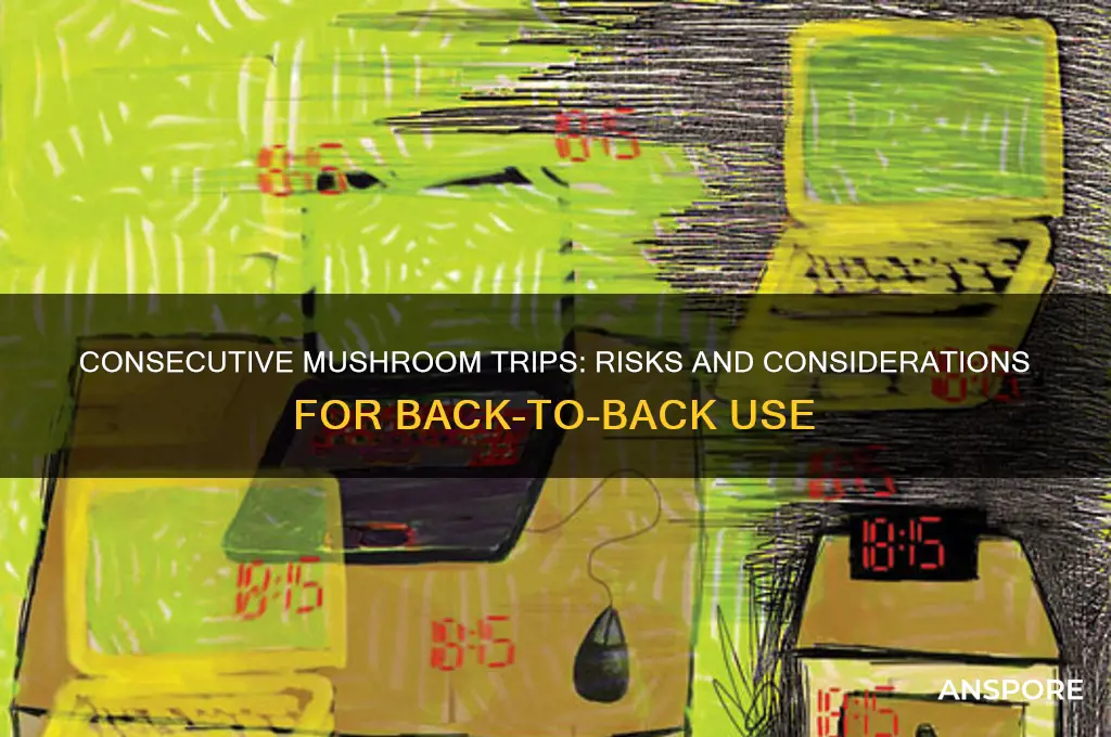 can i do mushrooms two days in a row