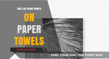 Creating Spore Prints on Paper Towels: A Simple DIY Guide