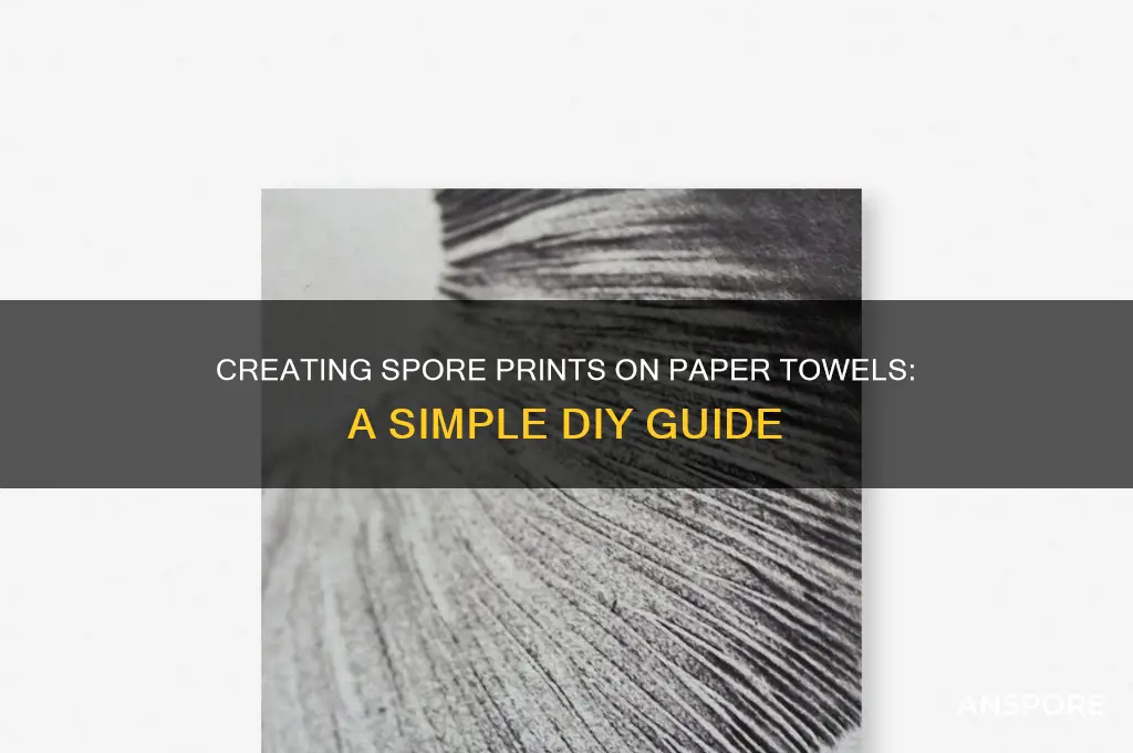 can i do spore prints on paper towels