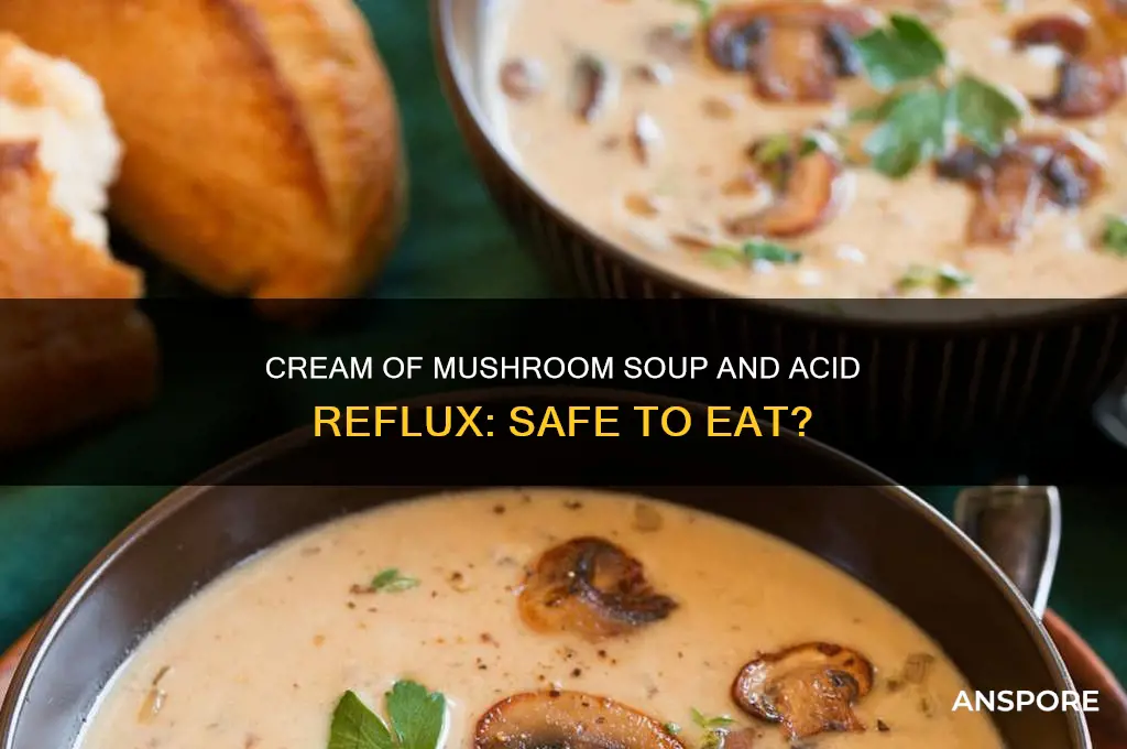 can i eat cream of mushroom soup with acid reflux