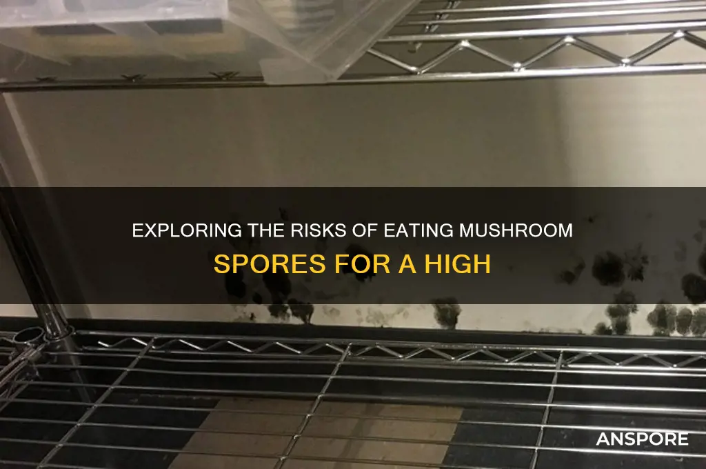 can i eat mushroom spores to get high