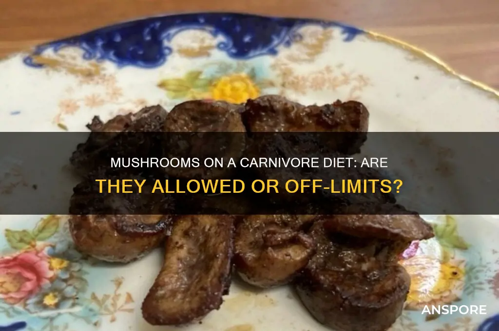 can i eat mushrooms on a carnivore diet