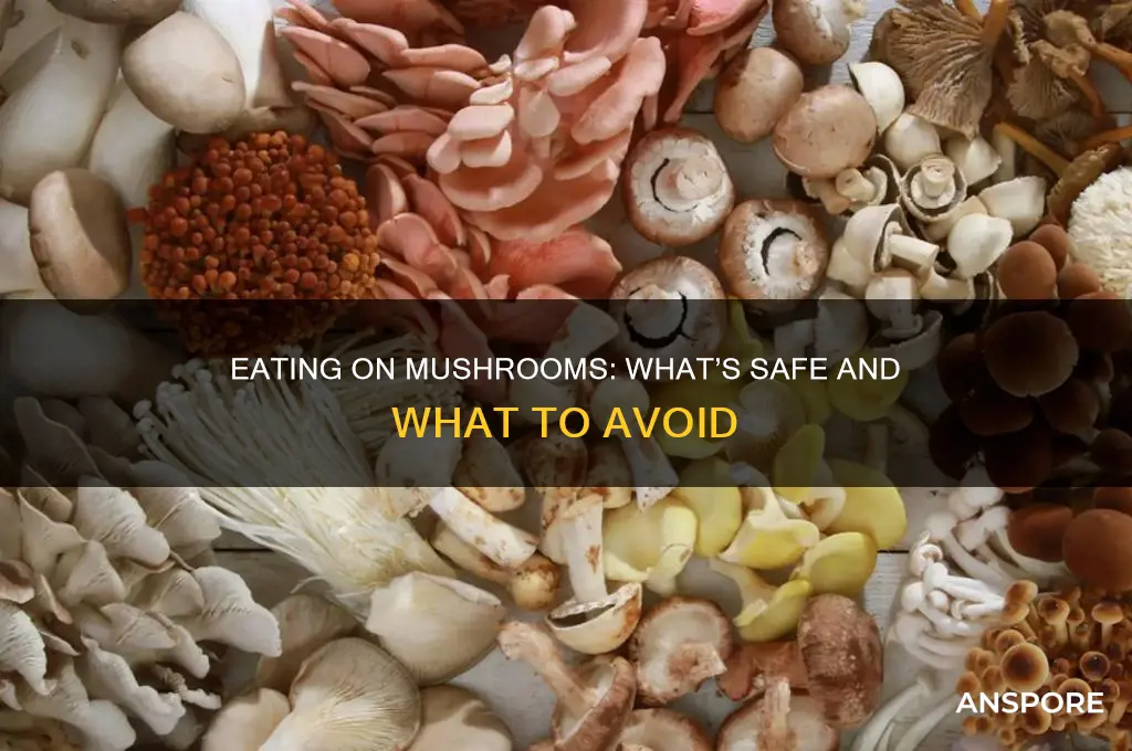 can i eat while on mushrooms