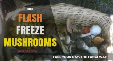 Flash Freezing Mushrooms: A Quick Guide to Preserving Freshness