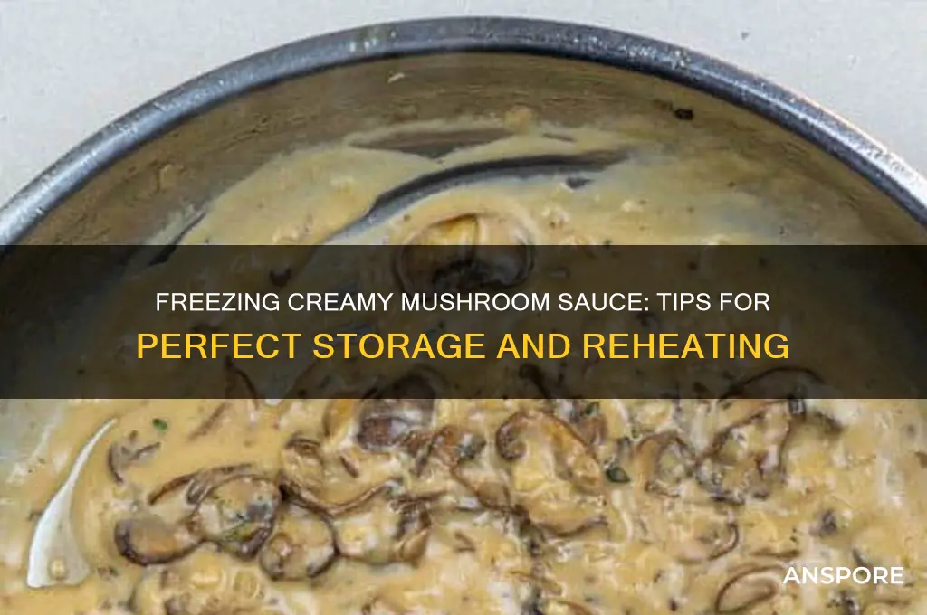 can i freeze a creamy mushroom sauce