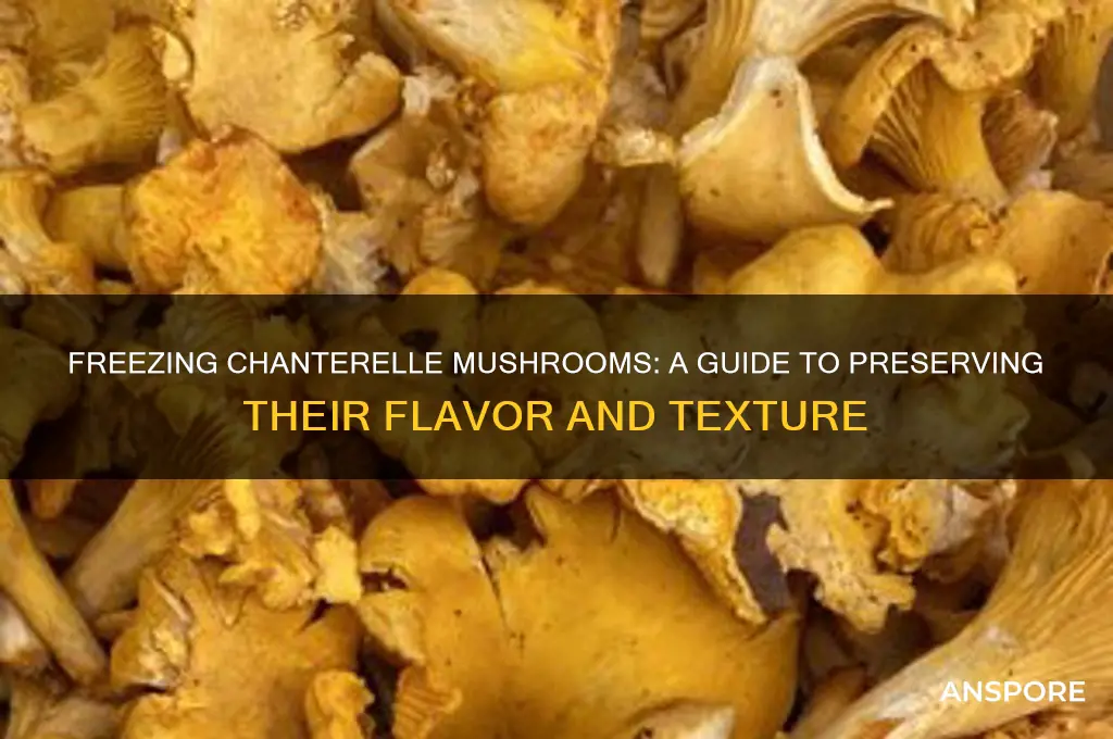 can i freeze chanterelle mushrooms