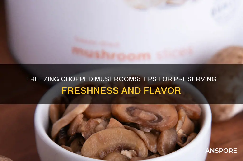 can i freeze chopped mushrooms
